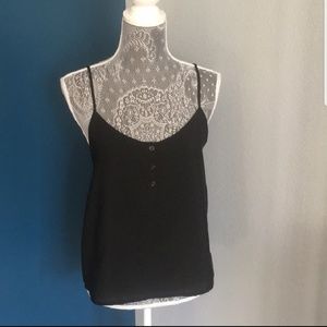Black Sheer Loose Tank